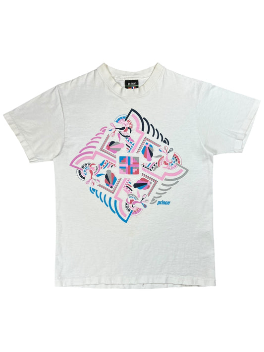 Vintage 90s Prince Tennis abstract art tee (M)