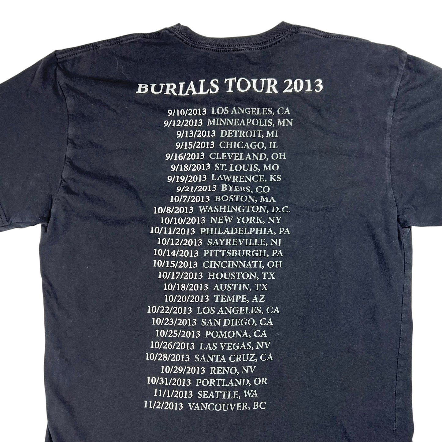 2013 AFI Burials Tour band tee (M)