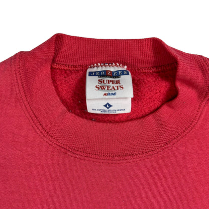 Vintage 90s Jerzees faded pink blank crewneck (L)