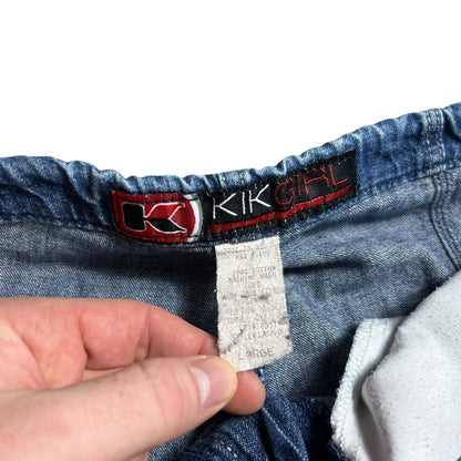 Vintage Y2K KIKGIRL KIKWEAR Baggy women’s denim cargo jeans (L)