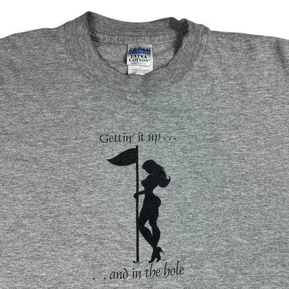 Vintage Y2K Gettin’ it up…and in the hole pinup golf girl long sleeve (L)