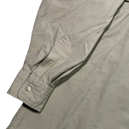 Vintage 80s L.L. Bean tan button up Hunting shirt (L)