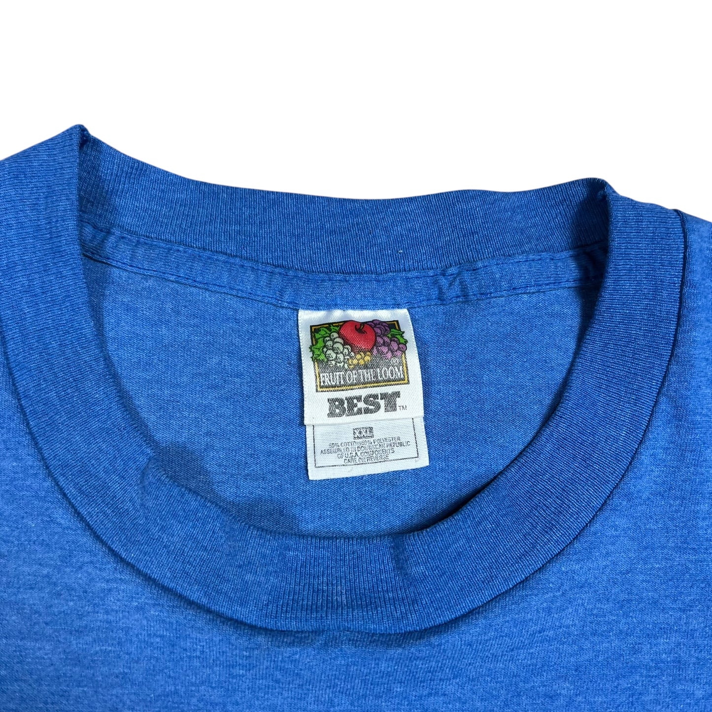 Vintage 90s goodwill thrift store faded blue tee (XXL)