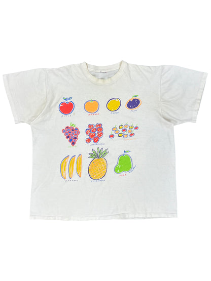 Vintage 90s Ken Done Fruit art tee (L)