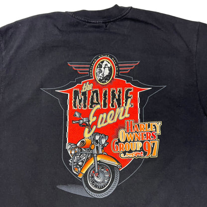 Vintage 1997 Harley Davidson The Maine Event tee (L)