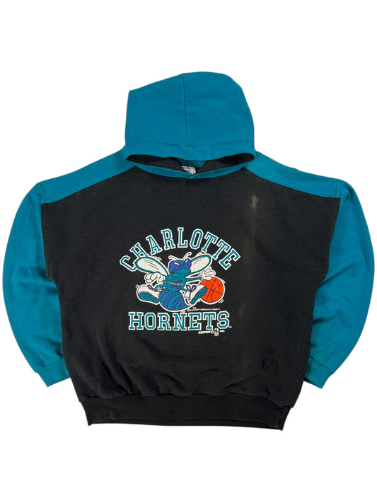 Vintage 1992 Charlotte Hornets faded NBA hoodie (M)