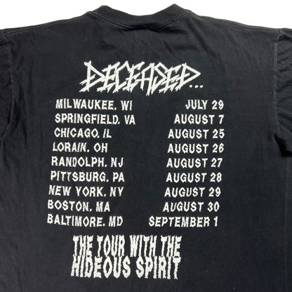 Vintage 90s Deceased The Tour With The Hideous Spirit band tee (XL)