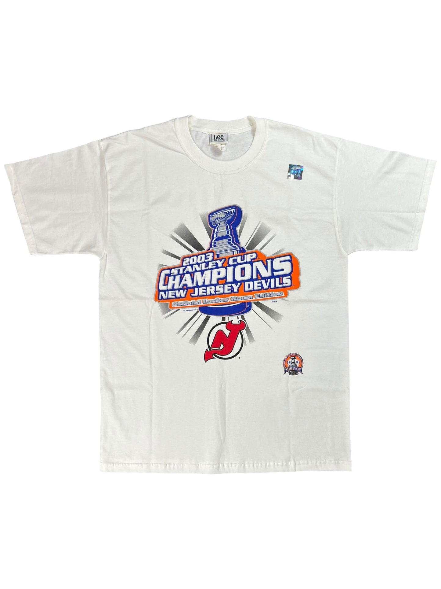 Vintage 2003 New Jersey Devils Stanley Cup champions tee (L) DS