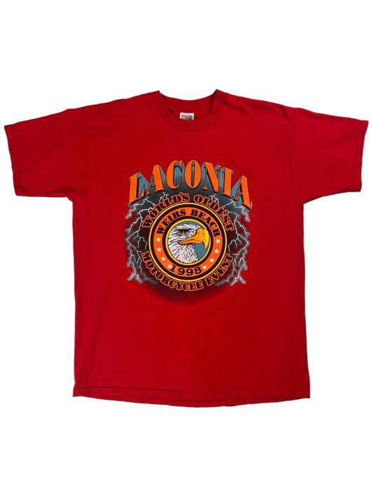 Vintage 1999 Laconia Biker Rally Lightning tee (XL)