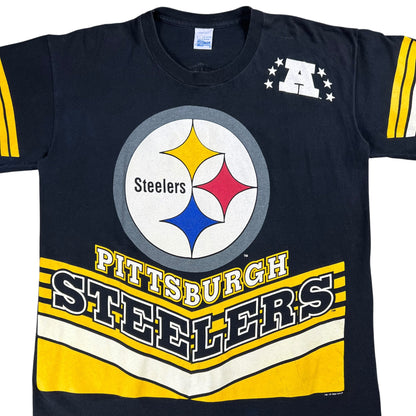 Vintage 1995 Salem Sports Pittsburgh Steelers All over print tee (L)
