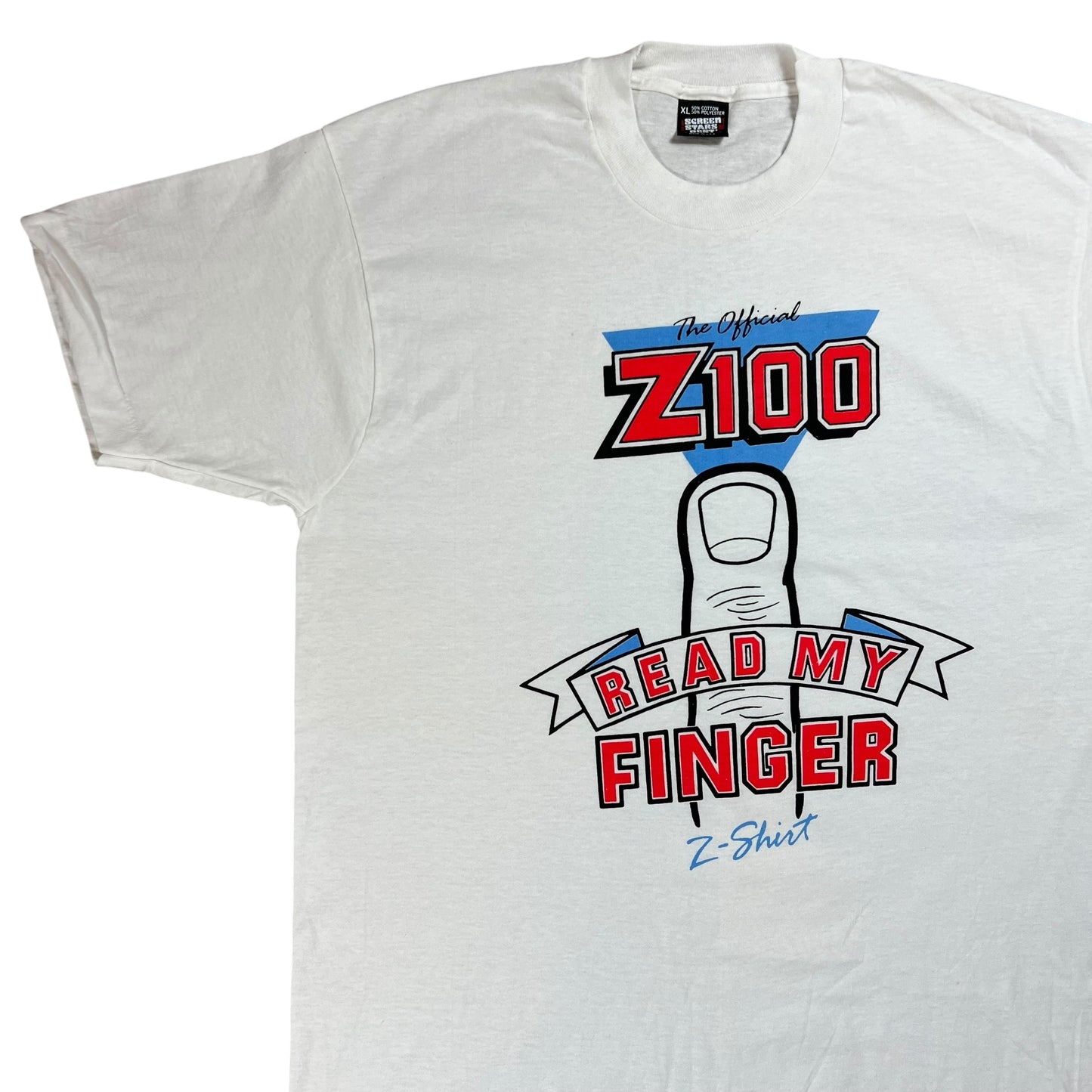 Vintage 90s Z100 Read My Finger Z shirt New York Radio tee (XL)