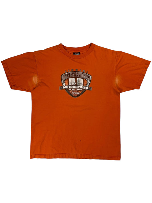 Vintage Y2K Harley Davidson Motorcycles faded tee (L)