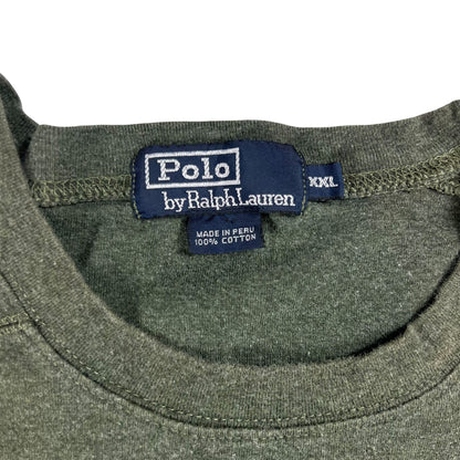Vintage 90s Polo Ralph Lauren mini horse tonal long sleeve shirt (XL)