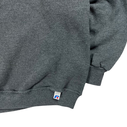 Vintage Y2K Russell Athletic grey blank crewneck (XL)