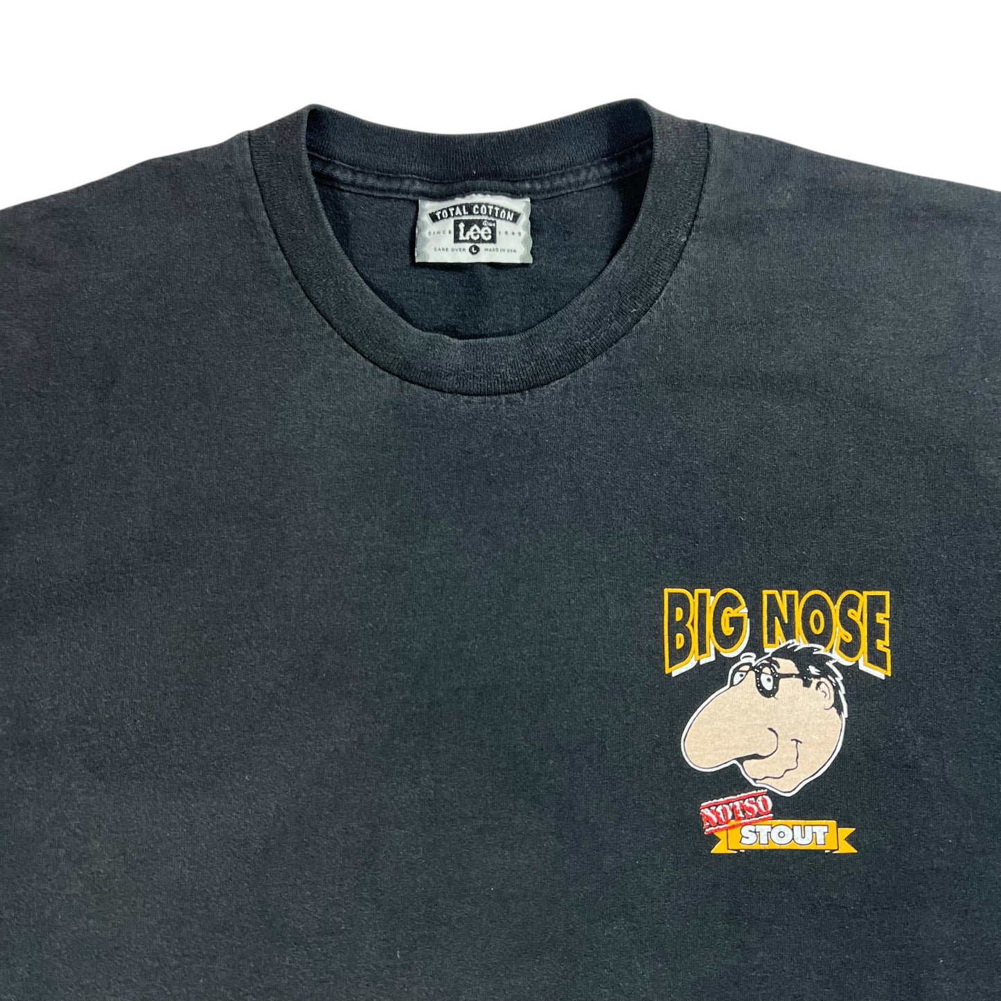 Vintage 90s Big Nose Notso Stout beer brewery tee (L)