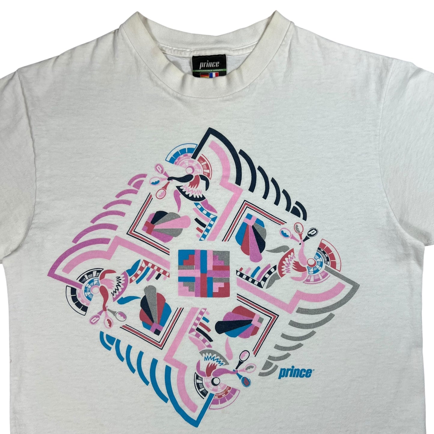 Vintage 90s Prince Tennis abstract art tee (M)