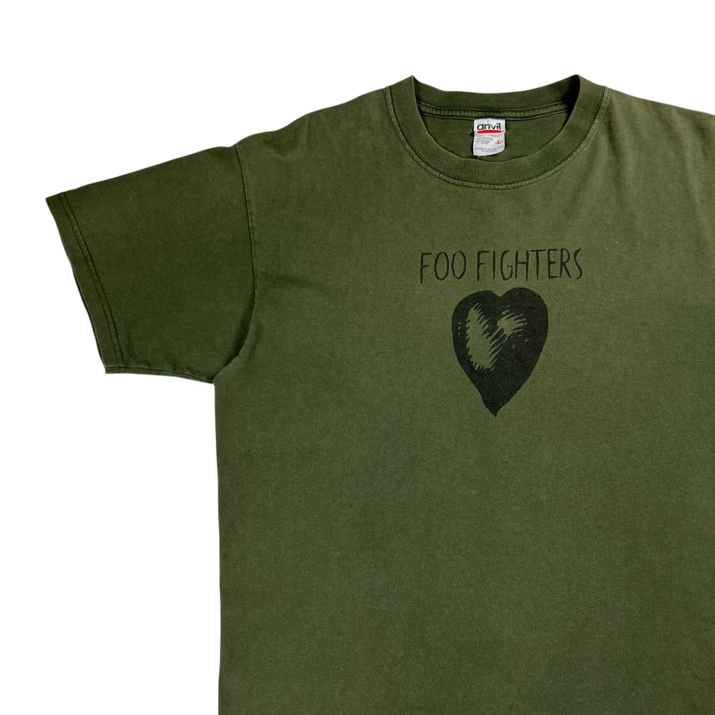 Vintage 2003 Foo Fighters One By One tour faded band tee (L)