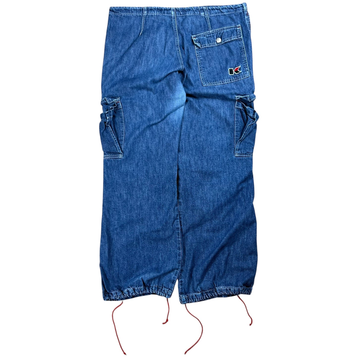 Vintage Y2K KIKGIRL KIKWEAR Baggy women’s denim cargo jeans (L)