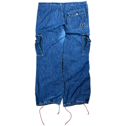 Vintage Y2K KIKGIRL KIKWEAR Baggy women’s denim cargo jeans (L)