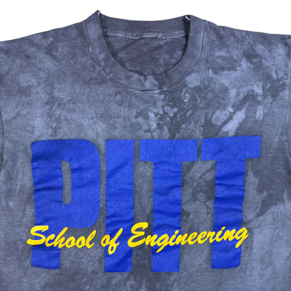 Vintage 90s Pitt School of Engineering University of Pittsburgh over dye tee (M)