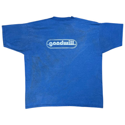 Vintage 90s goodwill thrift store faded blue tee (XXL)