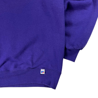 Vintage 90s Russell Athletic blank purple crewneck (L)