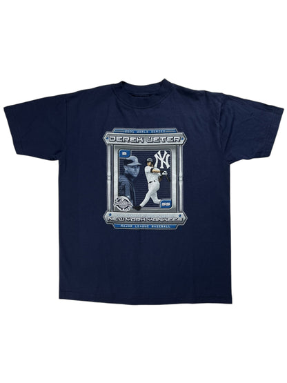 Vintage 2001 New York Yankees Derek Jeter World Series tee (M)
