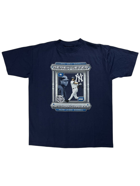 Vintage 2001 New York Yankees Derek Jeter World Series tee (M)