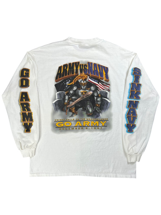 Vintage 1997 Army vs Navy Football Game long sleeve print shirt (XL)