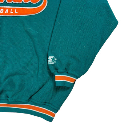 Vintage 90s Starter Miami Dolphins script tail sweep crewneck (L)