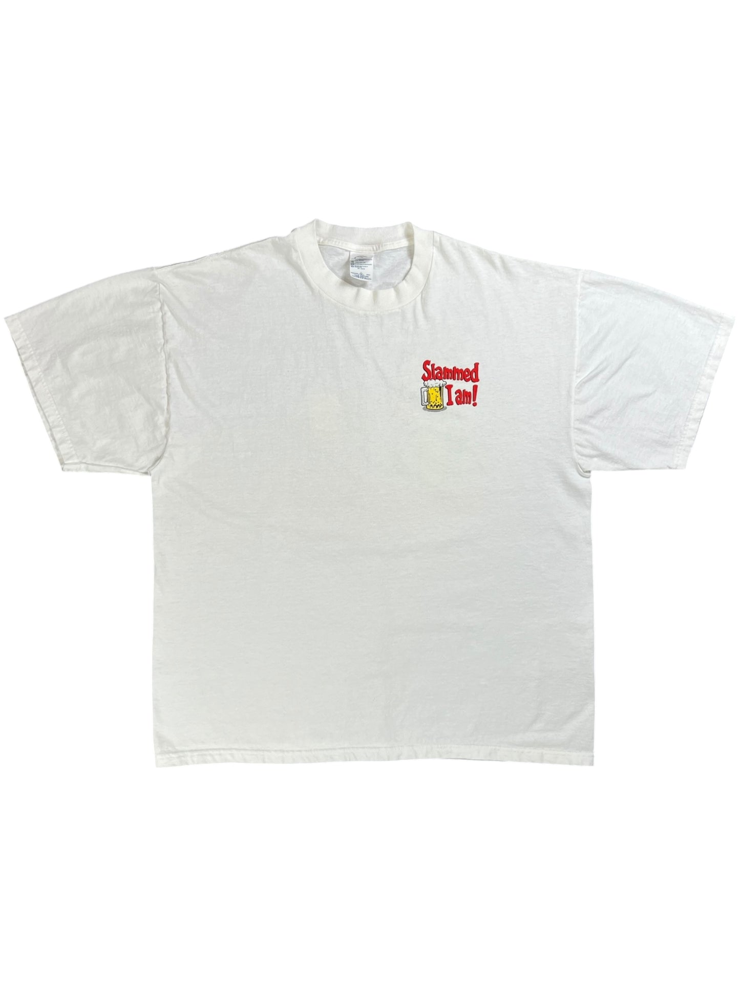 Vintage Y2K Slammed I am! Beer tee (XL)