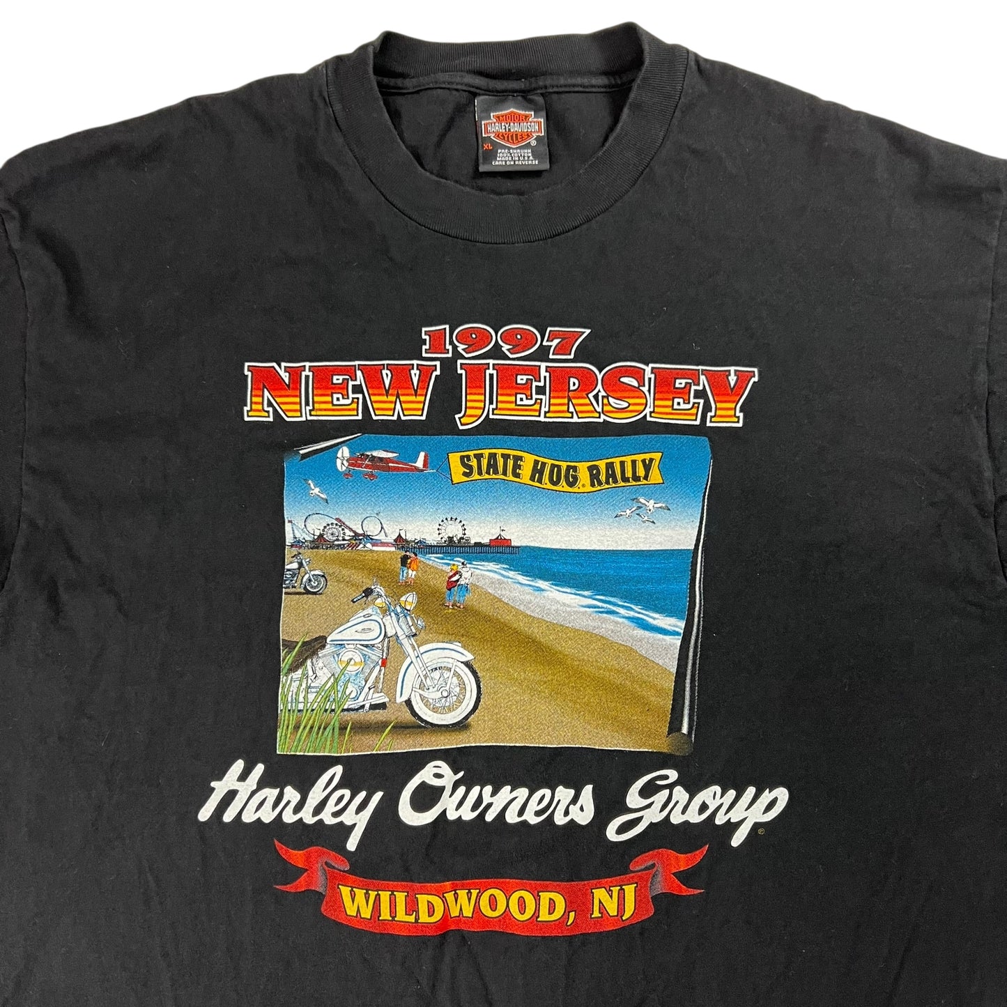 Vintage 1997 Harley Davidson New Jersey State Hog rally tee (XL)