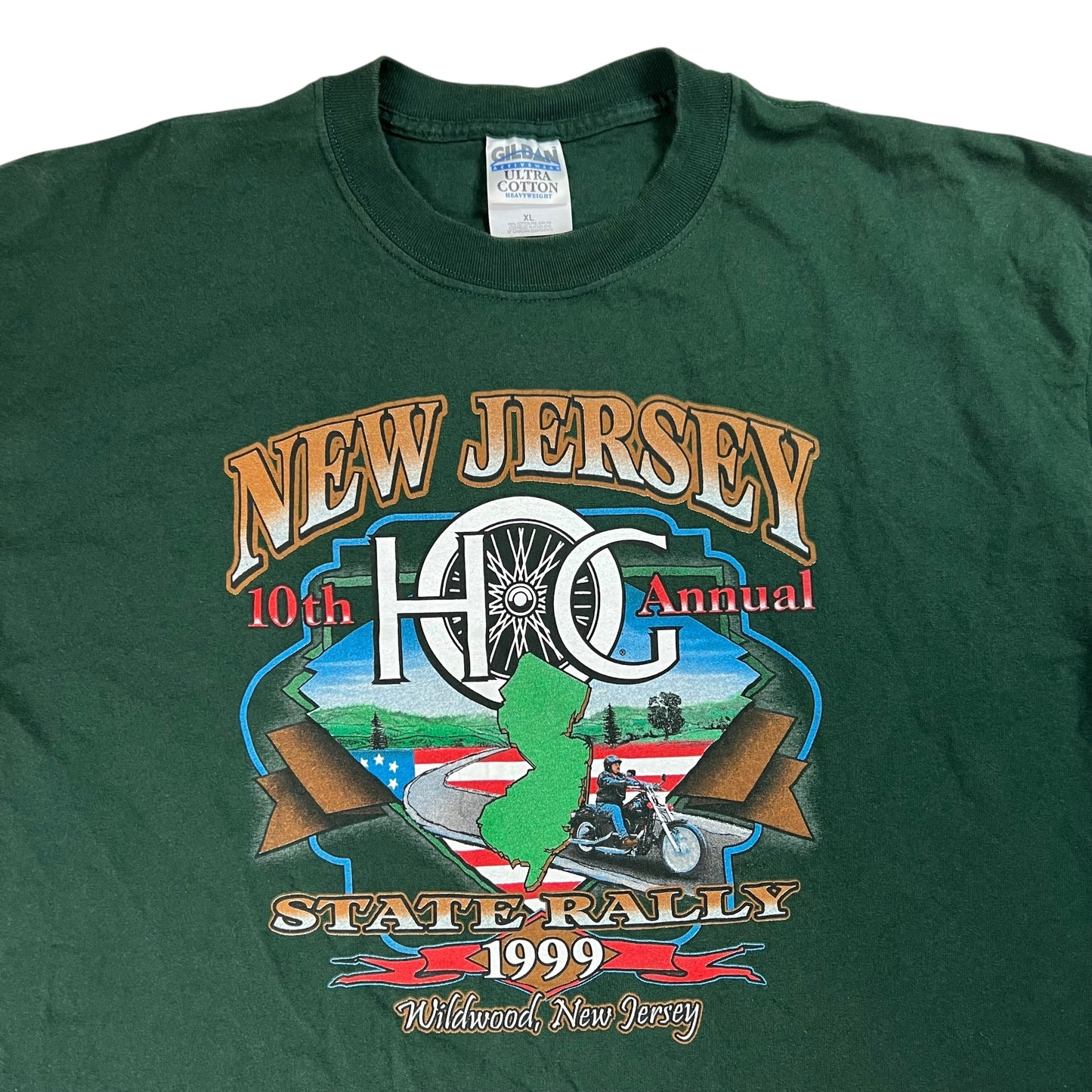 Vintage 1999 Harley Davidson New Jersey State Hog rally tee (XL)