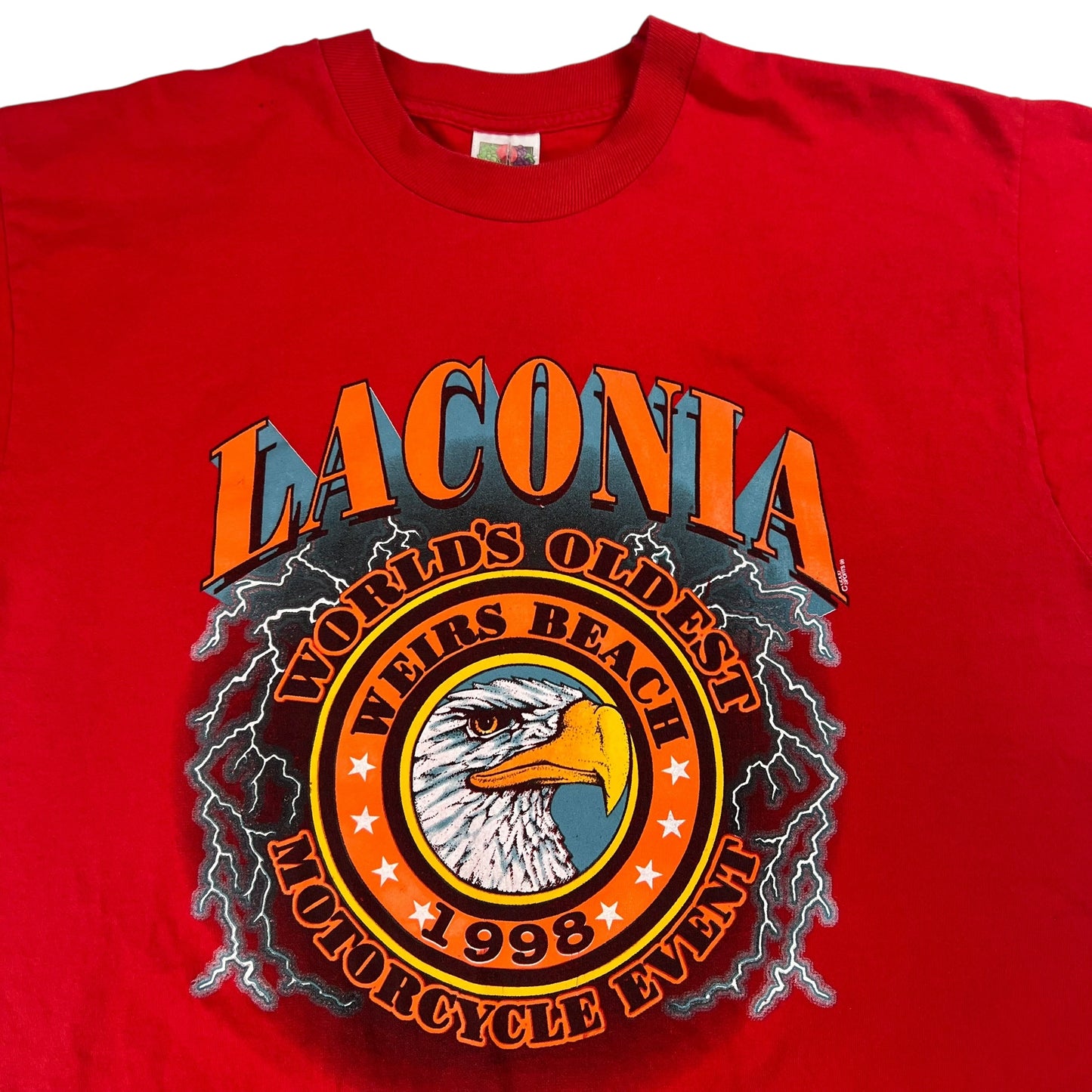 Vintage 1999 Laconia Biker Rally Lightning tee (XL)