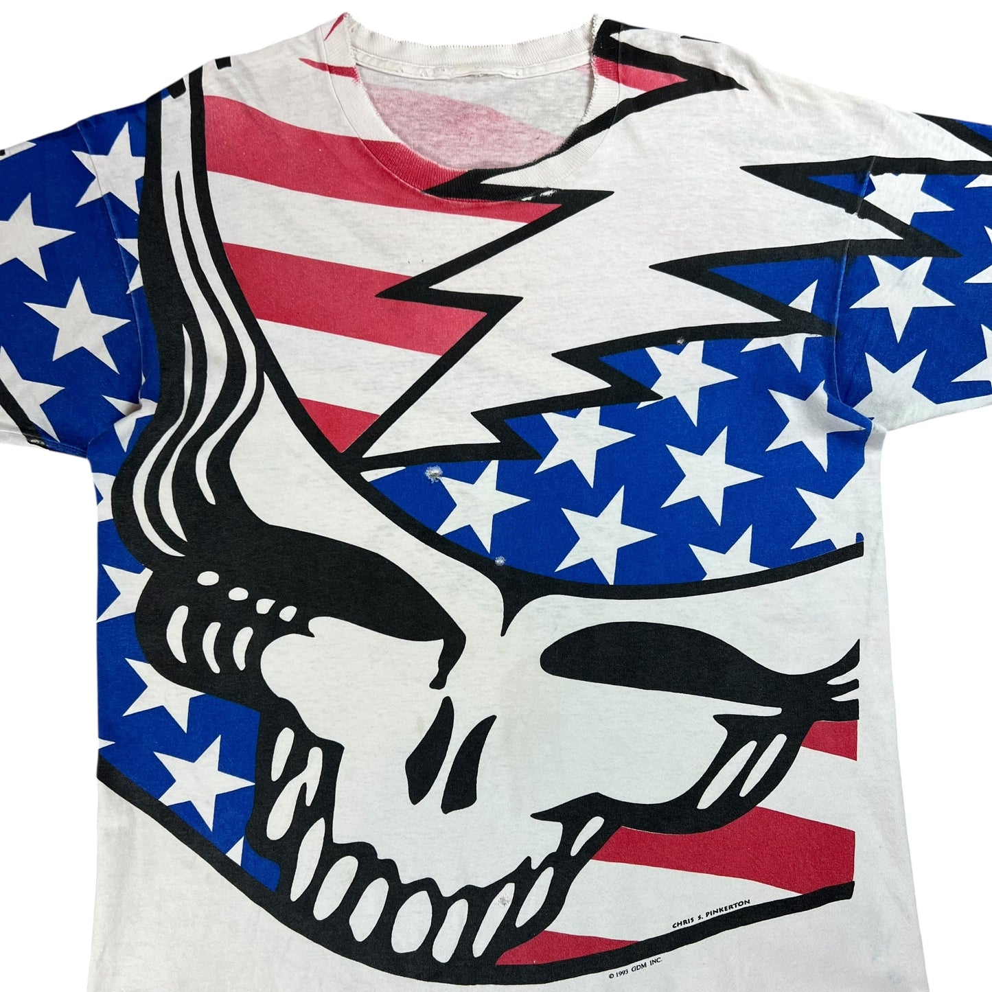 Vintage 1993 Grateful Dead Uncle Sam all over print band tee (L)
