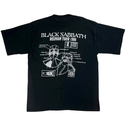 Vintage 1999 Black Sabbath Reunion Tour Ozzy Osbourne faded band tee (L)