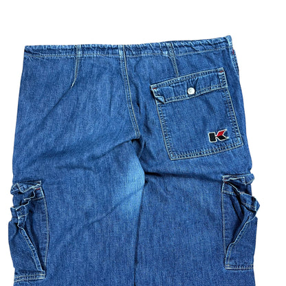 Vintage Y2K KIKGIRL KIKWEAR Baggy women’s denim cargo jeans (L)