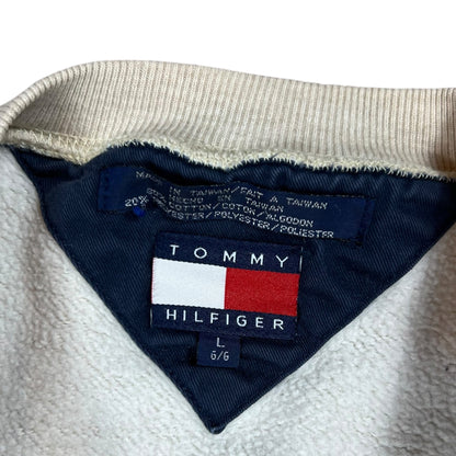 Vintage 90s Tommy Hilfiger Spellout arch crewneck (L)