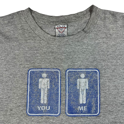 Vintage 90s Don’t Panic NSFW Raunchy Sex faded tee (L)