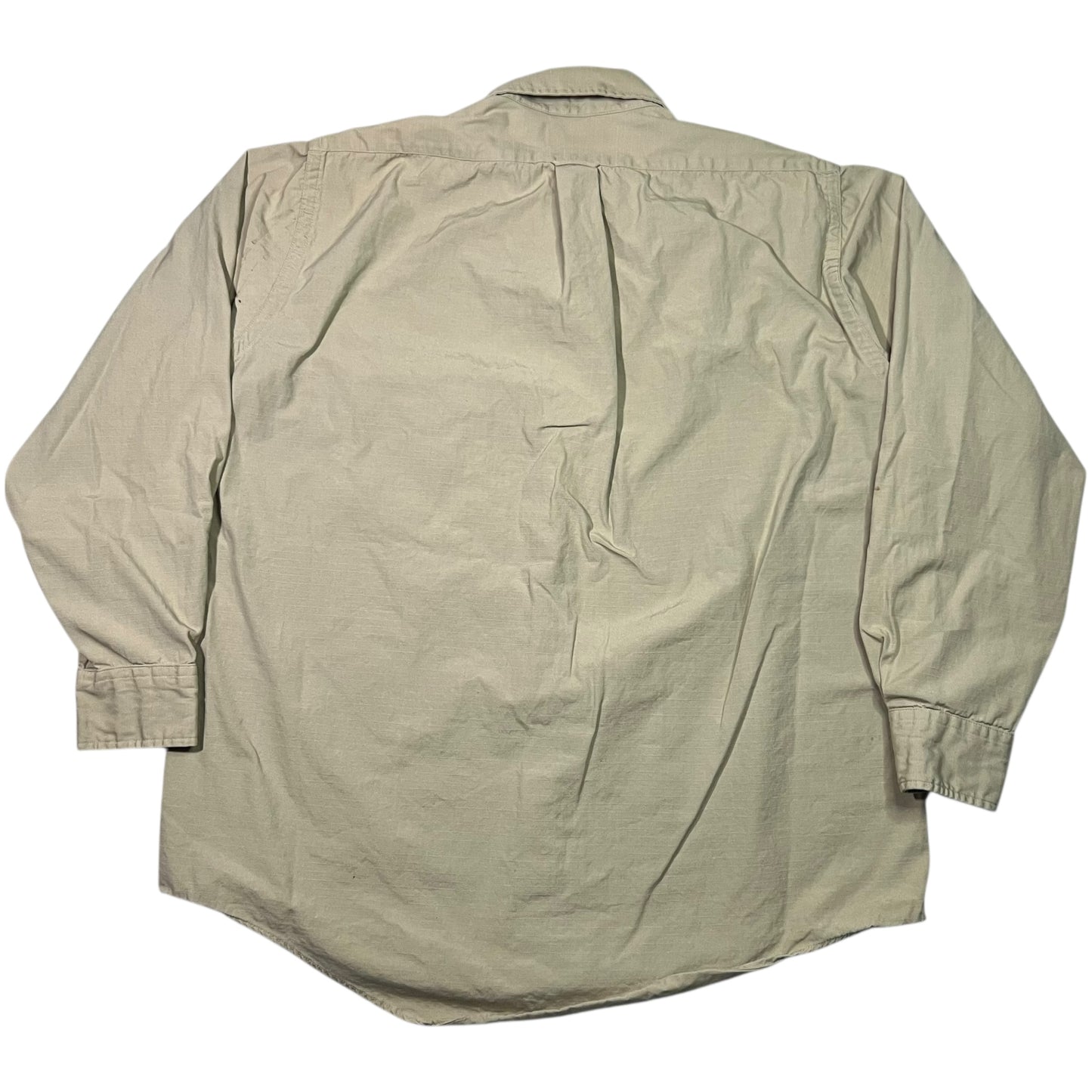 Vintage 80s L.L. Bean tan button up Hunting shirt (L)