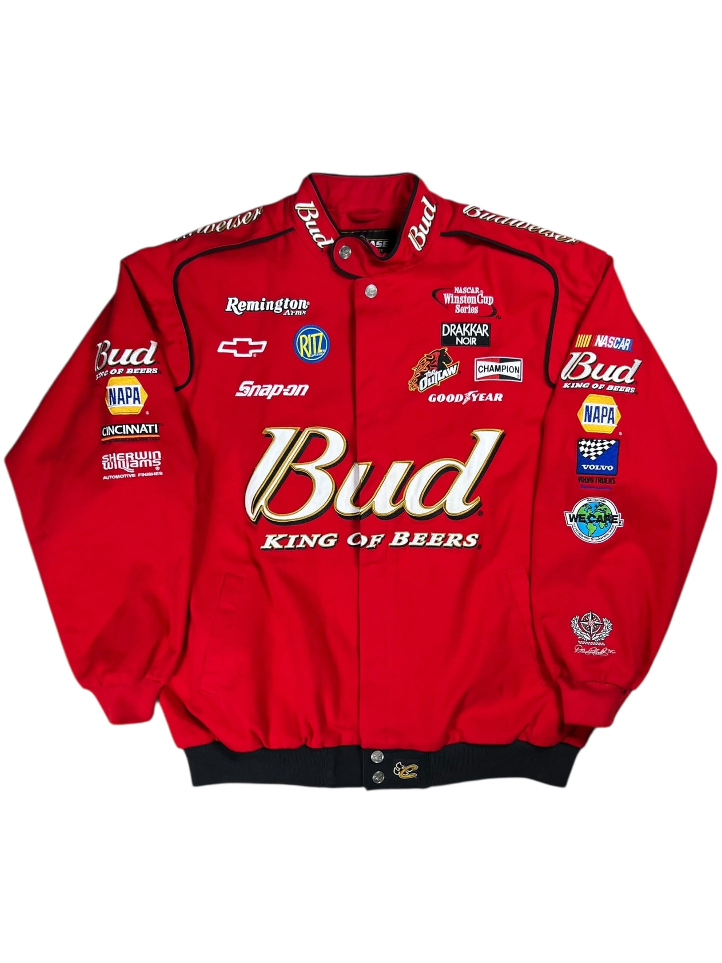 Vintage Y2K NASCAR Winston Cup Series Budweiser racing jacket (XL)