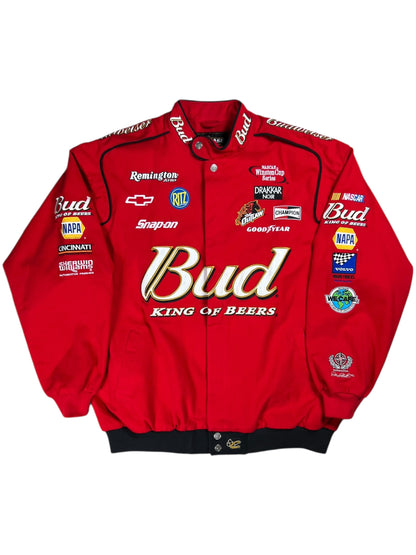 Vintage Y2K NASCAR Winston Cup Series Budweiser racing jacket (XL)