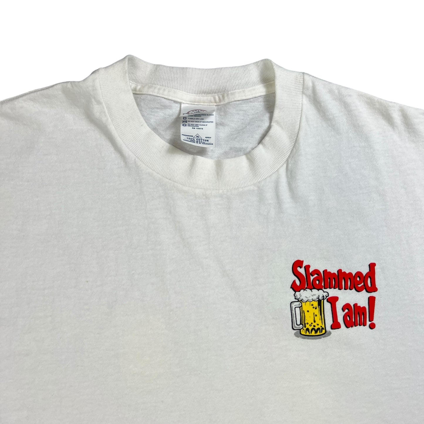 Vintage Y2K Slammed I am! Beer tee (XL)