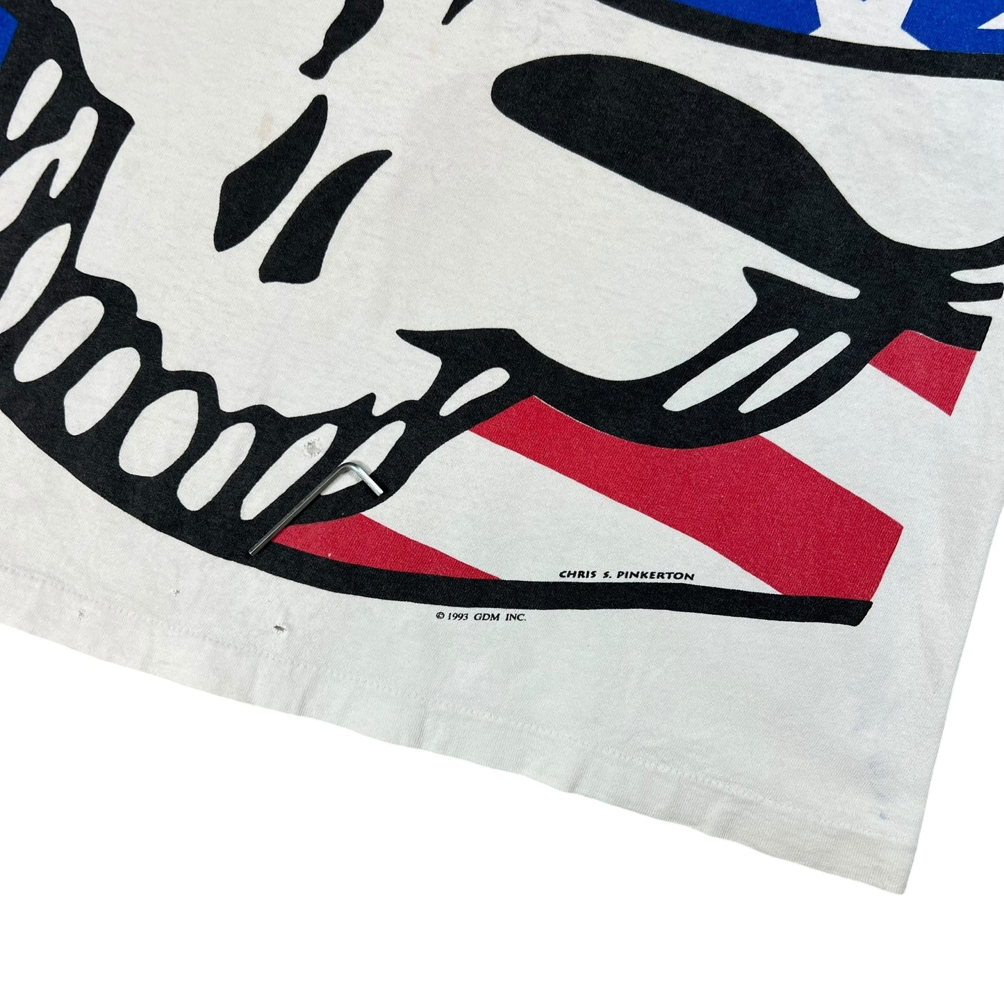 Vintage 1993 Grateful Dead Uncle Sam all over print band tee (L)