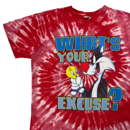 Vintage 90s Looney Tunes Tweety Bird Sylvester tie dye tee (XL)