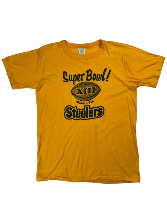 Vintage 1979 Pittsburgh Steelers Super Bowl XIII champions tee (M)