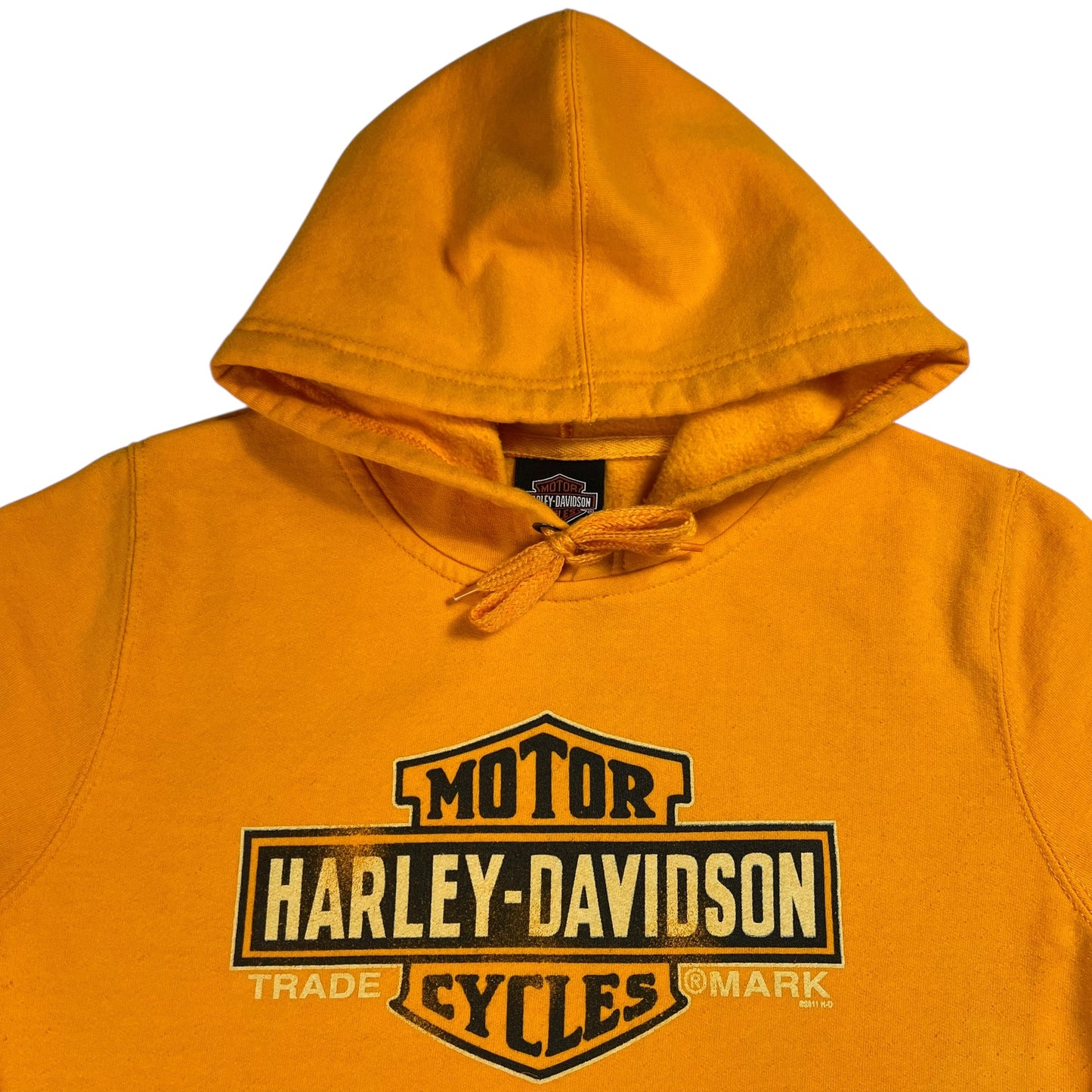 2011 Harley Davidson Motorcycles Orange femme biker hoodie (M)