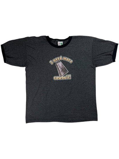 Vintage Y2K Saturday Night Live I need more cowbell! SNL ringer tee (L)