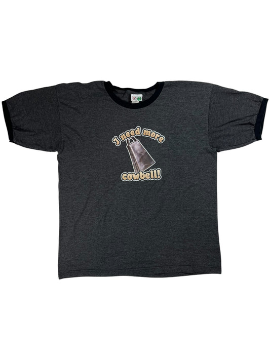 Vintage Y2K Saturday Night Live I need more cowbell! SNL ringer tee (L)