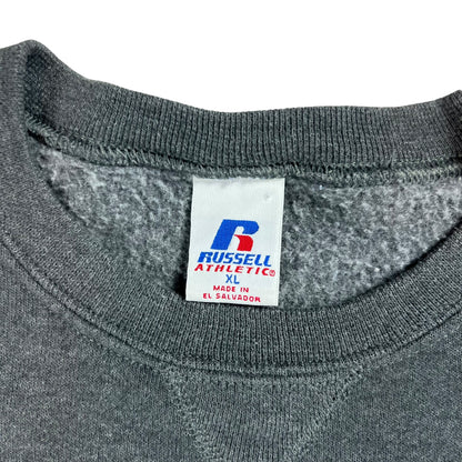 Vintage Y2K Russell Athletic grey blank crewneck (XL)